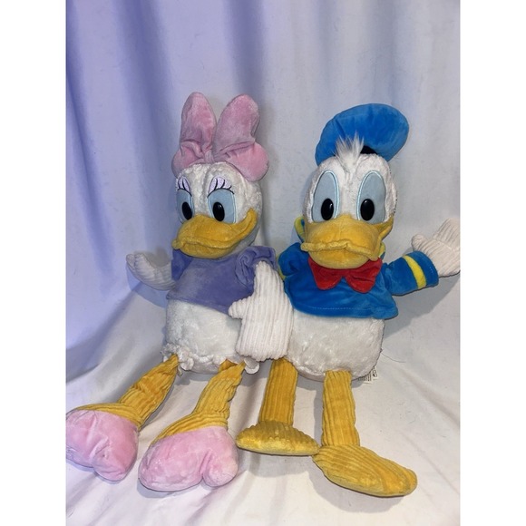 Disney Other - Donald Duck And Daisy Duck Plush Disney Store Authentic Exclusive 18"  Soft